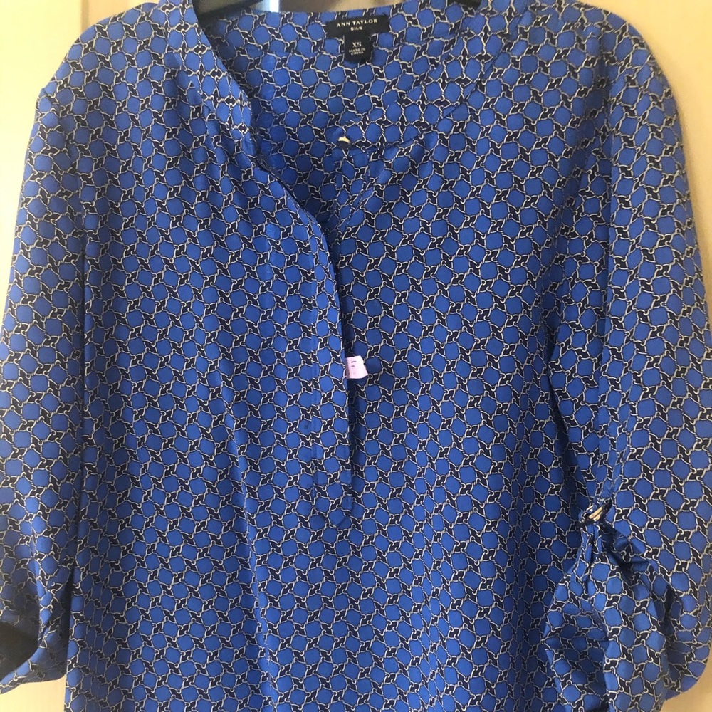 ANN TAYLOR Blue Blouse XS